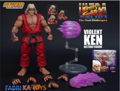 Figura Muñeco Juego Anime Street Fighter Dark Ken Storm 