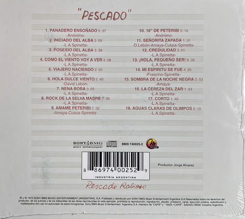 Pescado Rabioso Pescado 2 Cd Nuevo Argentina