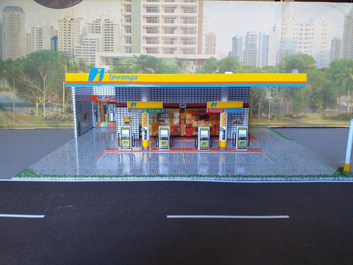 Posto Gasolina Ipiranga Miniatura Diorama Esc 1/64 Leia Desc