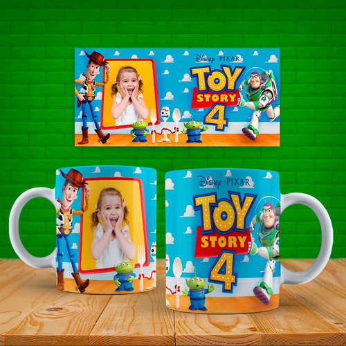 Imagen 3 de 5 de Plantillas Para Sublimar Tazas-poleras Toy Story