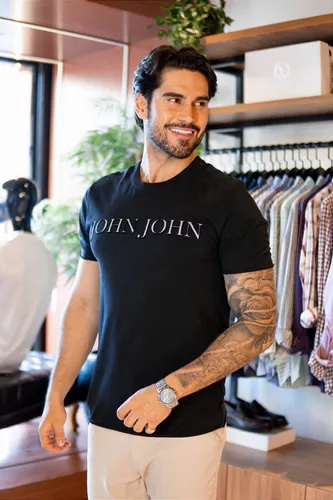 Camiseta John John Logo Preto - Outlet360