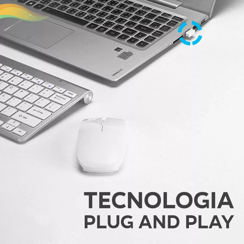 Teclado Mouse Inalámbrico Weibo Wb8066 Windows Mac Ios