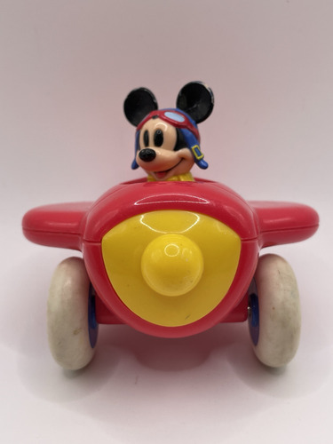 Avioncito Con Llantas De Mickey Mouse Figura Original Disney (Usado)