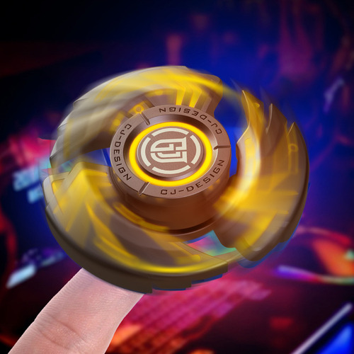 Fidget Spinner Metalico De Husillo Luminoso Juguete