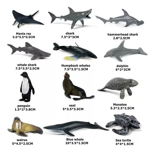 32 Piezas: Animal Polar Salvaje Del Ártico, Oso Y Ballena