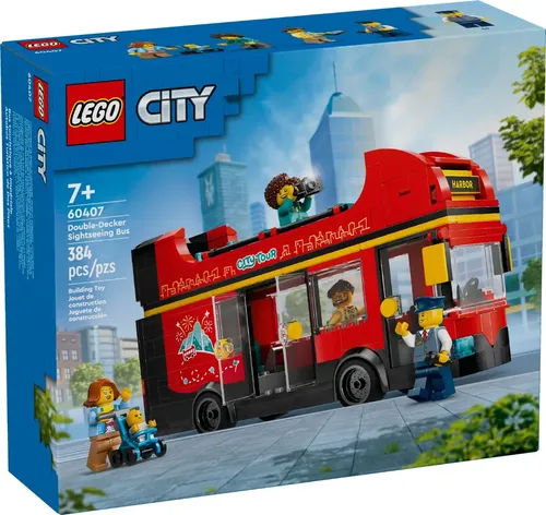 Lego® City Ônibus Panorâmico Vermelho De Brinquedo 60407