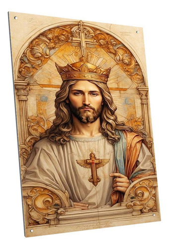 Cartel Chapa Decorativo Jesus Dios Cristo A19