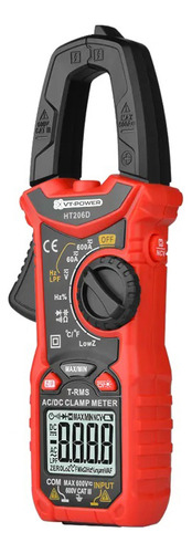Pinza Amperométrica Digital Profesional Corriente Continua Y Tensión Con 6000 Cuentas, Valor Real Rms, Autorango, Ncv, Capacitancia, Resistencia. Vt-power dht206d.