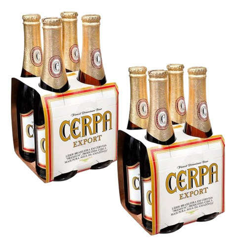 Cerveja Cerpa Export Long Neck 350ml (8 Unidades)