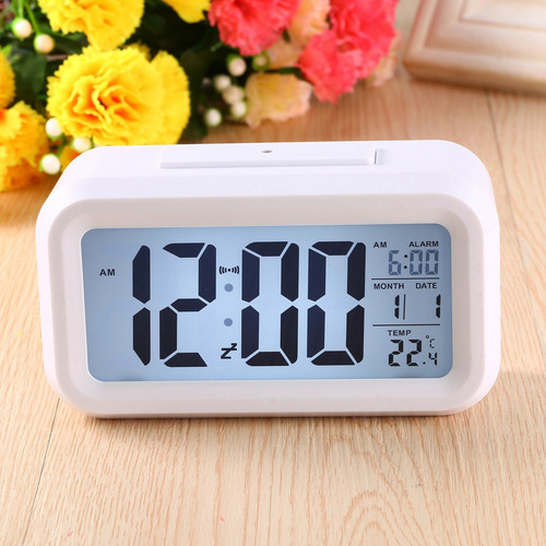 Alarma De Escritorio Digital Con Retroiluminación Led Con Fu