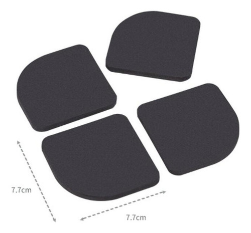 4 Almohadillas Antigolpes, Almohadillas Antideslizantes Para