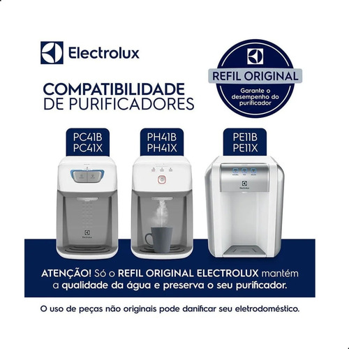 Filtro Refil de Água para Purificador Electrolux PE11B PE11X  PC41B  PC41X  PH41B  PH41X