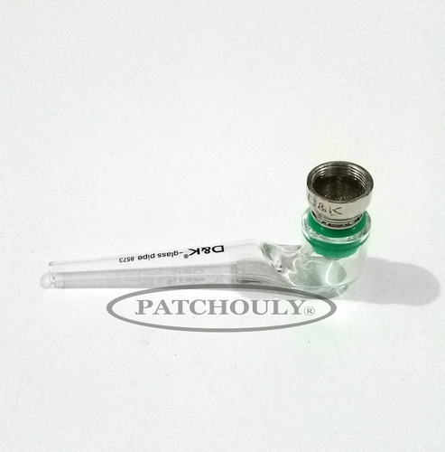 Imagen 2 de 8 de Pipa De Vidrio Pyrex Curva D&k Borosilicato Filtro 9cm.