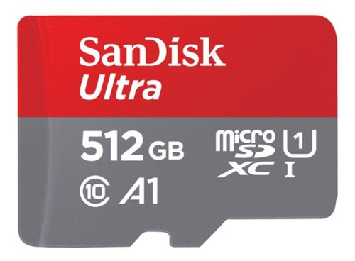 Imagem 1 de 2 de Cartão de memória SanDisk SDSQUAR-512G-GN6MA  Ultra com adaptador SD 512GB