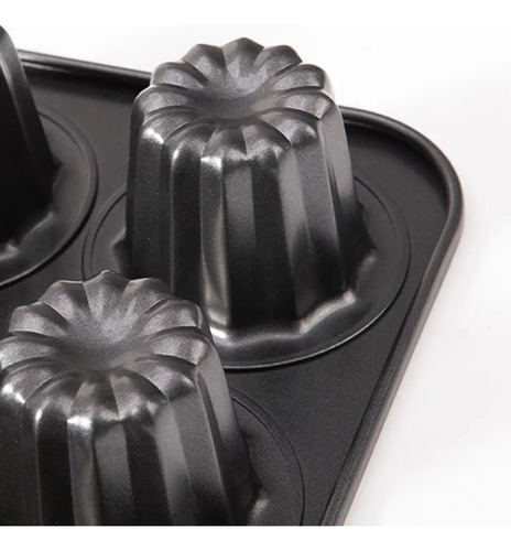 Forma De Bolo Canele Mold De 12 Cavidades Antiaderente Canel