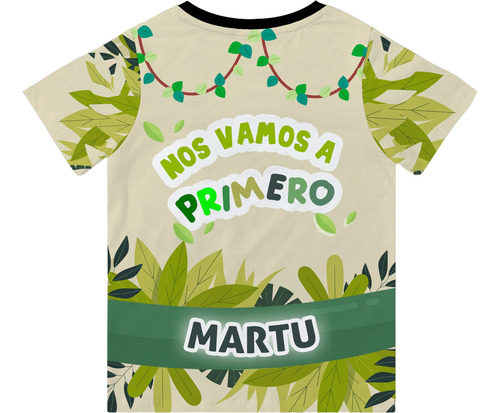 Remera De Egresados Jardin Niños Selva Personalizada
