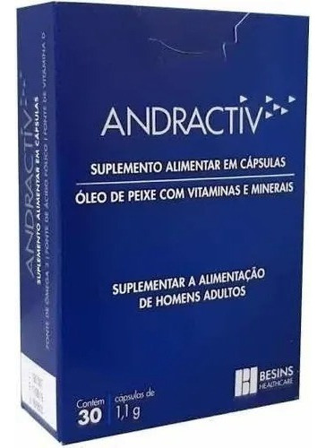 Andractiv 30 Cápsulas Sem Sabor