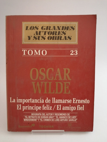 Oscar Wilde, Resúmenes De Algunas De Sus Obras Libro Usado