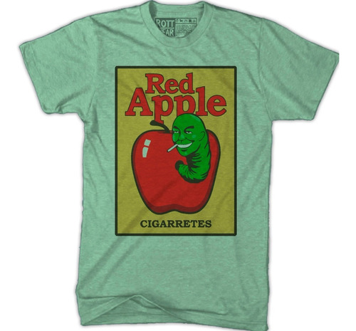 Red Apple Cigarretes Playera Verde  Rott Wear 