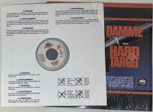 Lasedisc Hard Target Operación Cacería Van Damme John Woo (Usado)