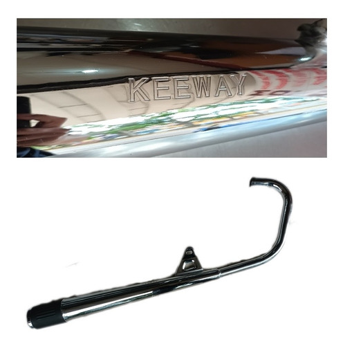 Imagen 2 de 2 de Silenciador Horse 1 Tubo De Escape Original Keeway Empire