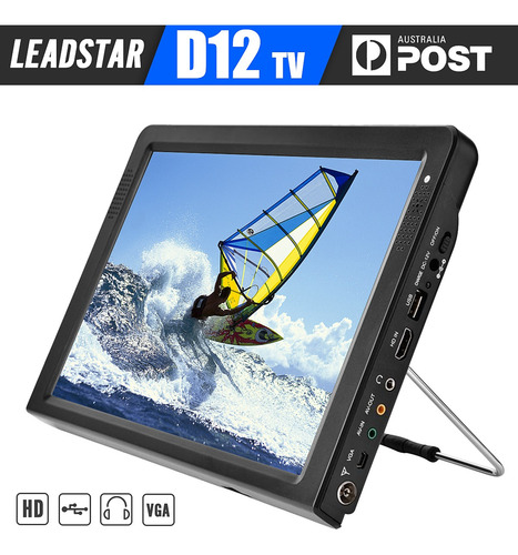 Imagen 2 de 8 de Televisión Portátil Tv Dvb-t/atsc 1080p Tft Hdmi Vga Dolby