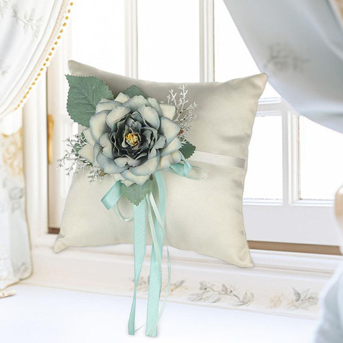 Cojín De Compromiso, Almohada Elegante Para Anillo De Boda