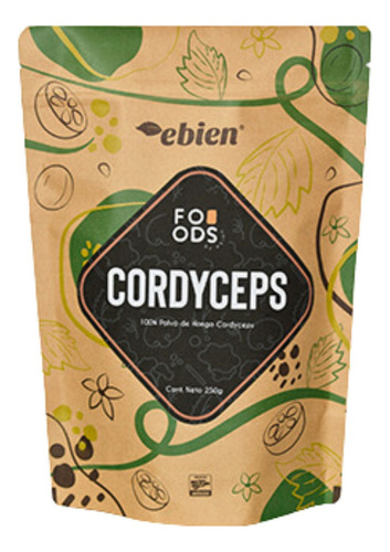Cordyceps 100% Polvo De Hongo Cordyceps 250 G Ebien
