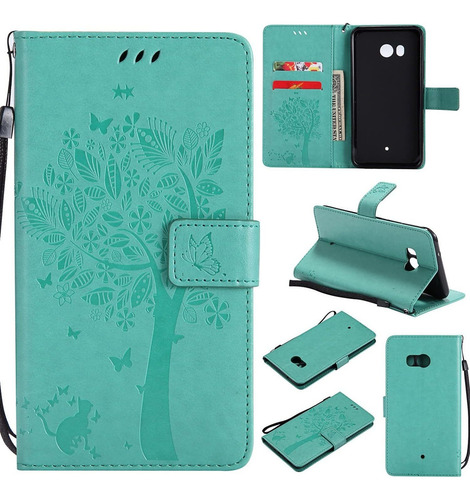 Funda Cartera Para Htc U11 Floral Flower Beauty Love4720