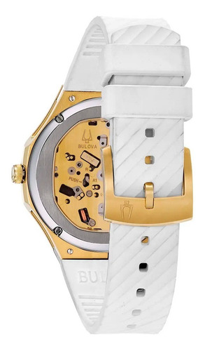 Relógio Bulova Feminino Curv 98r237 Diamond Original Nfe