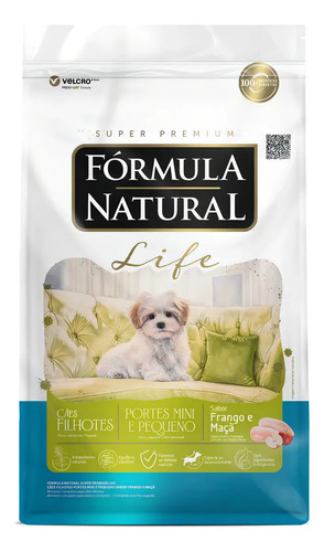 Ração Fórmula Natural Life Filhotes Portes Mini E Pequeno 15 Kg