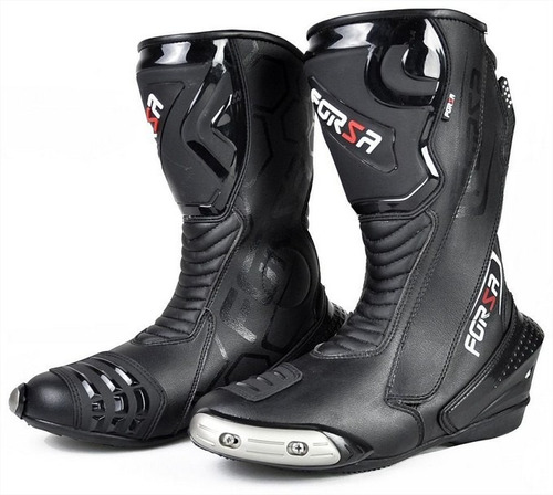 Bota Cano Alto Forza Long Rider Preta Esportiva Speed 