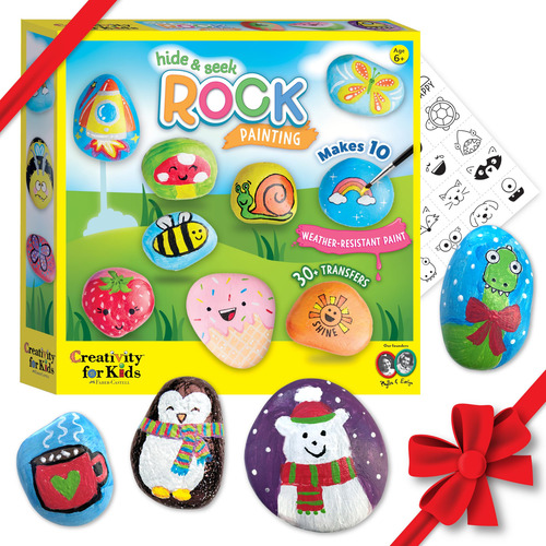 Kit De Pintura Rupestre Para Niños Con Rocas