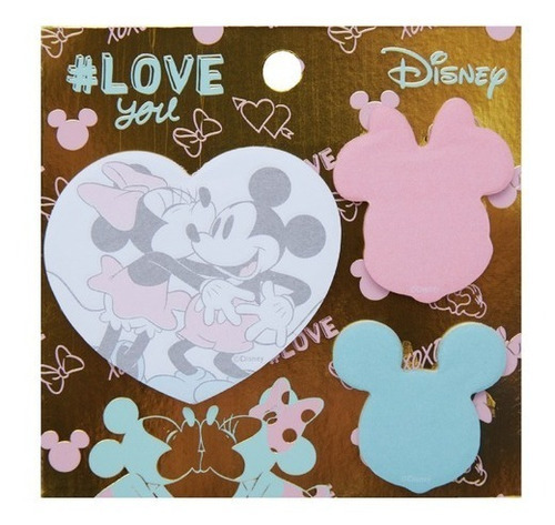 Notas Adhesivas Mickey & Minnie C/ Formas Pack X90 U Maw