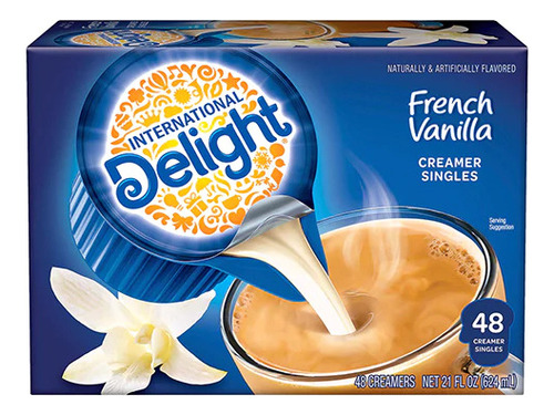 Delight 48 French Vanilla Coffe Creamers 624 Ml