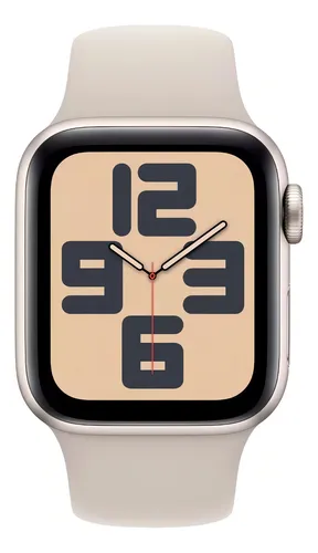 comprar Apple Watch SE GPS • Caixa estelar de alumínio – 44 mm • Pulseira esportiva estelar – M\u002FG
