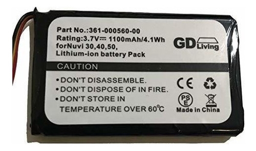 Bateria Repuesto 361-000560-00  Gps Garmin Nuvi 30 40 50 Lm