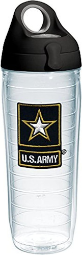 Tervis Us Army Star Emblem Botella De Agua Con Negro Wb Tapa