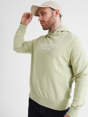 Sudadera Con Capucha Y Logo Verde Calvin Klein