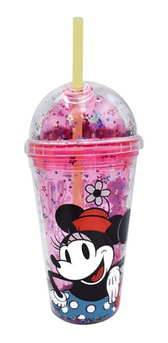 Vaso Disney Clásicos Infantil Con Popote