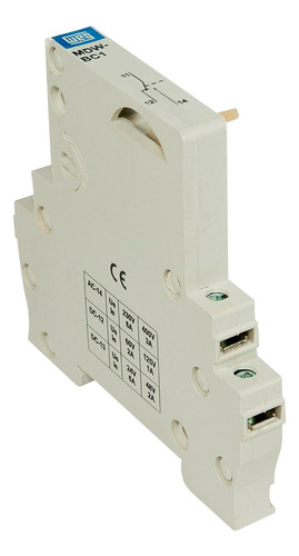 Contacto auxiliar Mdw 1naf 70a para minidisyuntor Weg