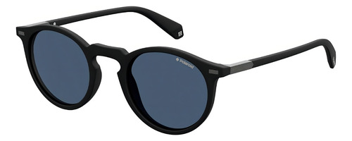 Óculos De Sol Polaroid Polarizado Pld 2086/s 003/c3-47 Cor da armação Preto Cor da lente Azul