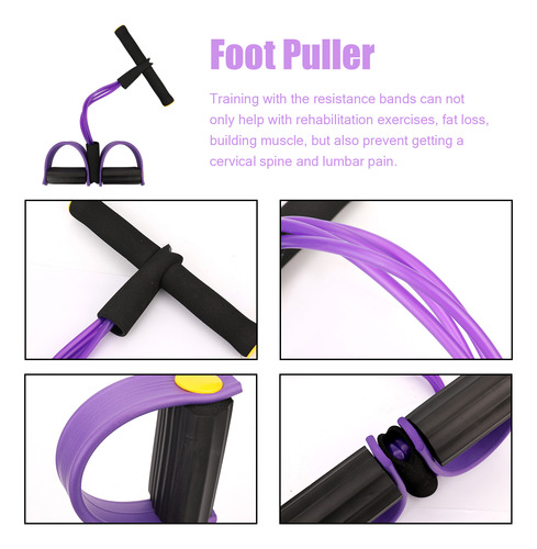 Pedal Exeiser Con Cuerda Tubular Para Sentadillas Y Tensar L