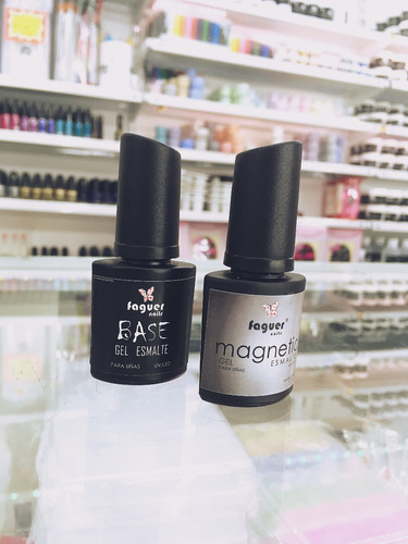 Set Esmalte Semi Magnetico Faguer + Base + Iman