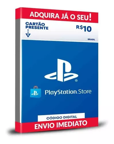 Cartão Playstation Store Brasil Psn Card 10 Reais - CardLândia
