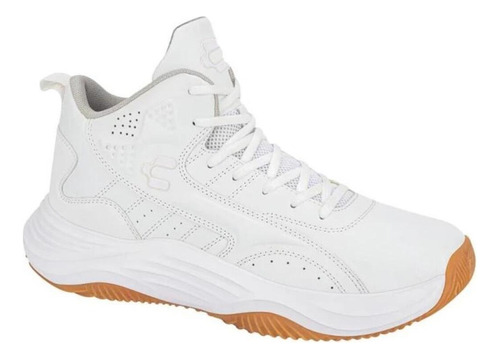 Tenis De Basketball De Caballero Charly 8002 Color Blanco