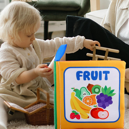 2 Uds. De Libros De Tela Suave Para Bebés, Rompecabezas De
