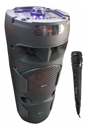 Imagen 1 de 8 de Parlante Portable Grande Torre Paradis Luz Bateria Bluetooth