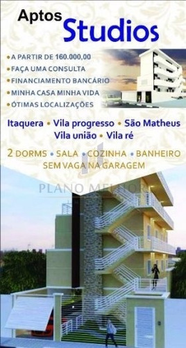 Imagem 1 de 2 de Apartamento Em Condomínio Kitnet Para Venda No Bairro Itaquera, 1 Dorm, 1 Suíte, 35 M.ap0855 - Ap0855