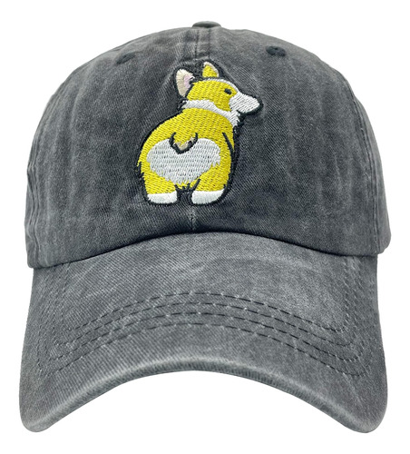 Nvjui Jufopl Corgi Butt Hat, Washed Dog Mom Dad Gorra De Béi